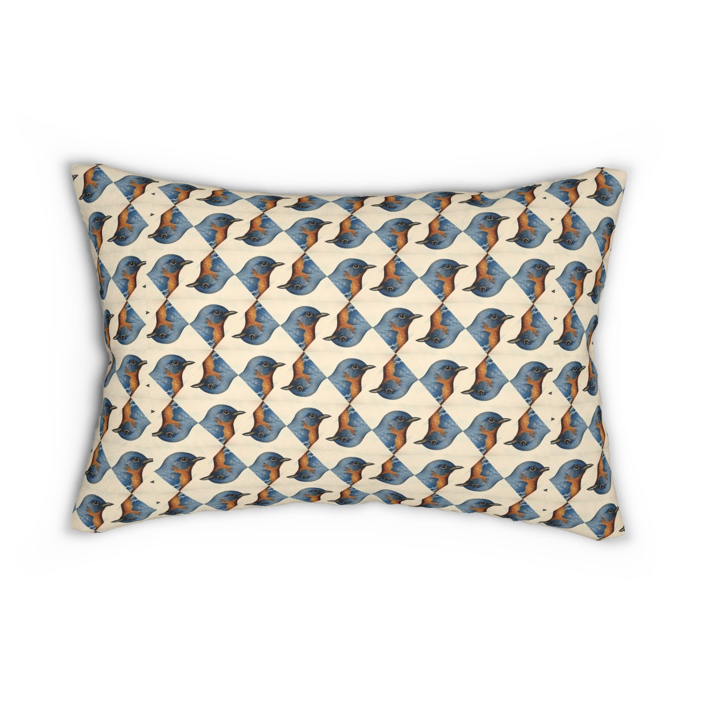 Bird Lover Lumbar Pillow - Spun Polyester - Double-Sided Print - Concealed Zipper - 20 x 14