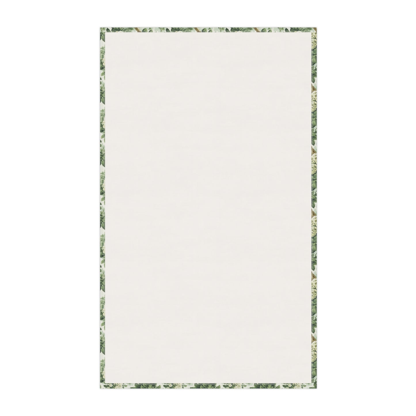 Vintage Green Hydrangea Kitchen Towel - Cotton Twill - 18" x 30"