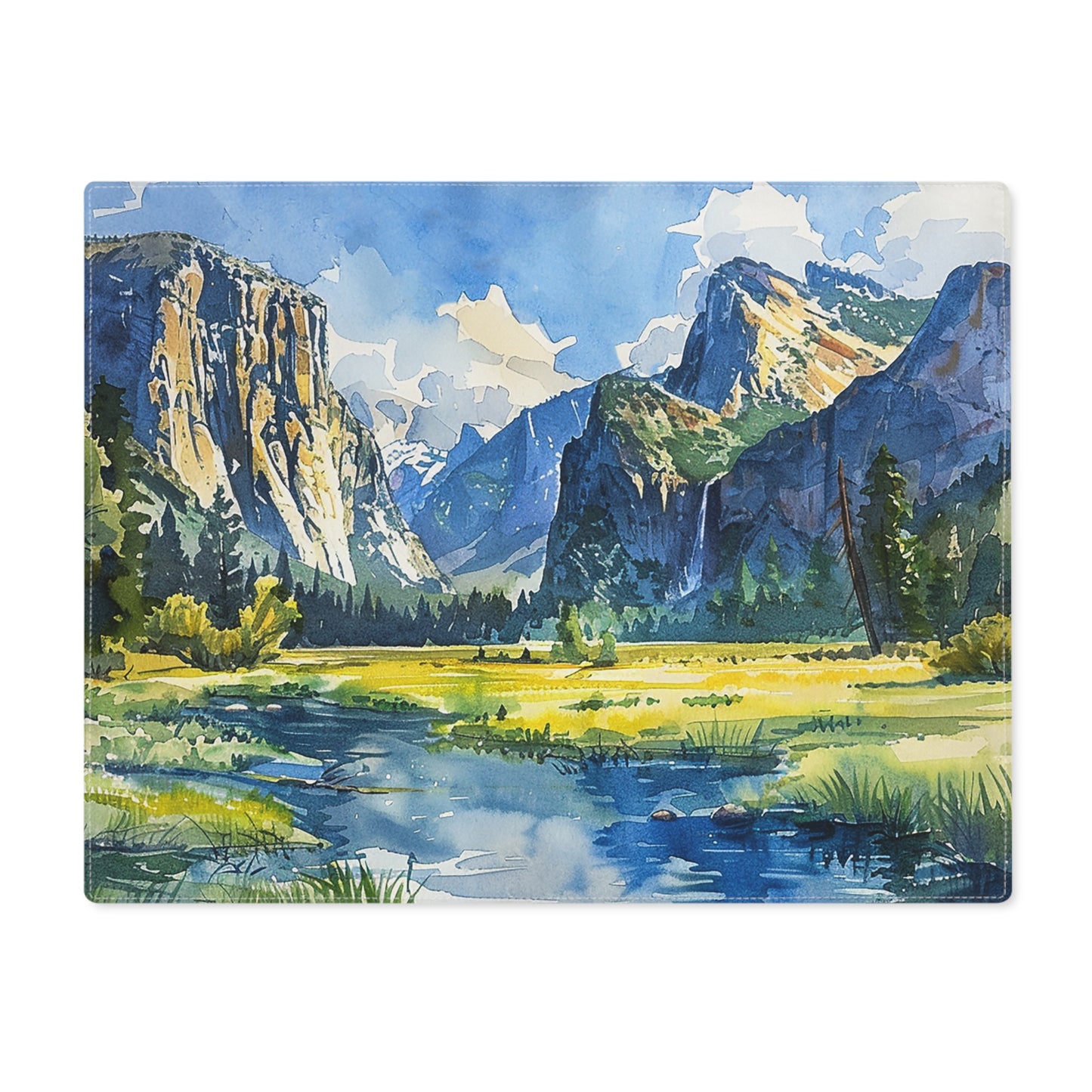 Yosemite Valley Vista Placemat - 18" x 14".