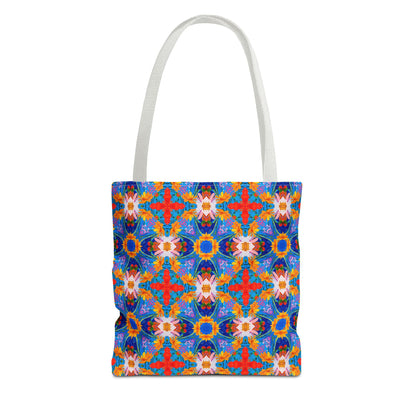 Floral Tapestry Wanderlust Tote Bag - Wander in Style with a Tapestry of Color! Available in 3 sizes.