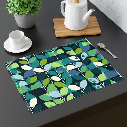 1960s Groovy Mod Placemat - 18" x 14".