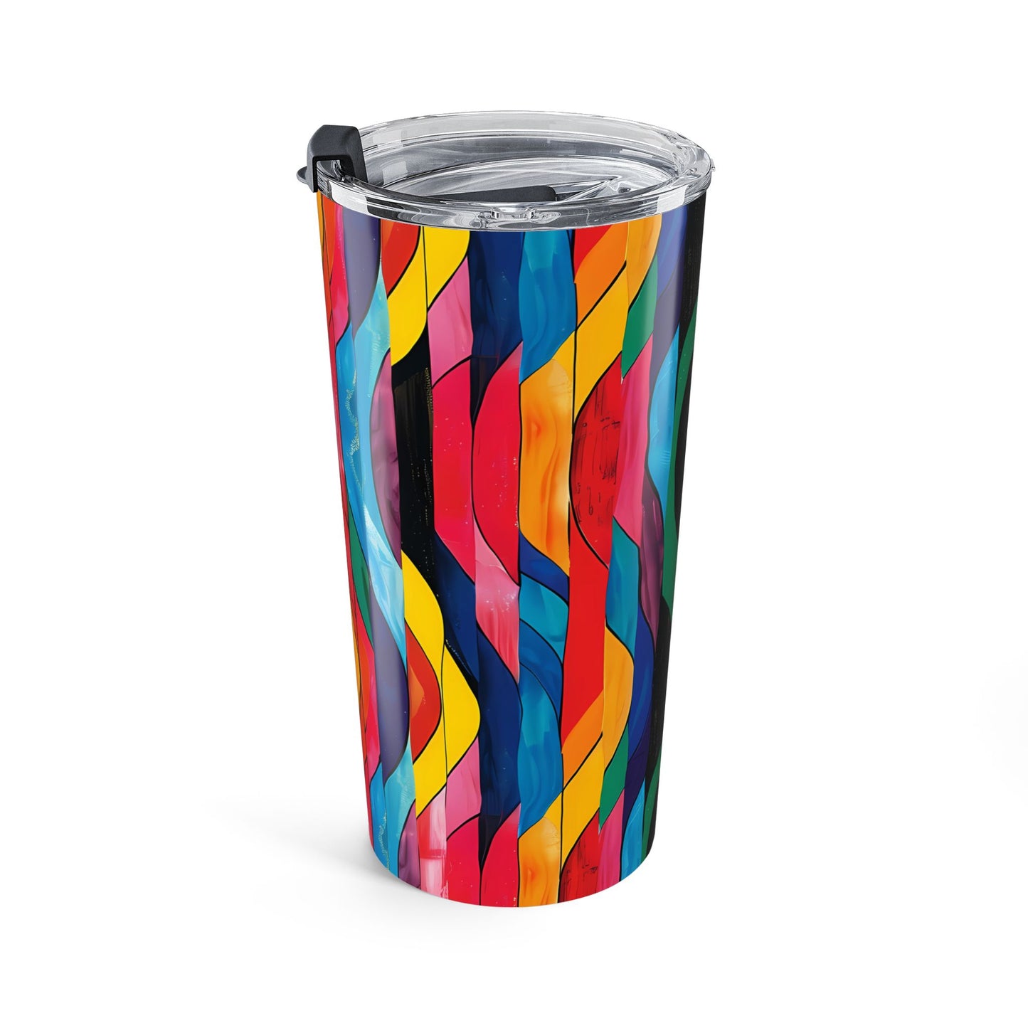 Retro Ripples Insulated Tumbler - 20 oz. Stainless Steel, Glossy Finish