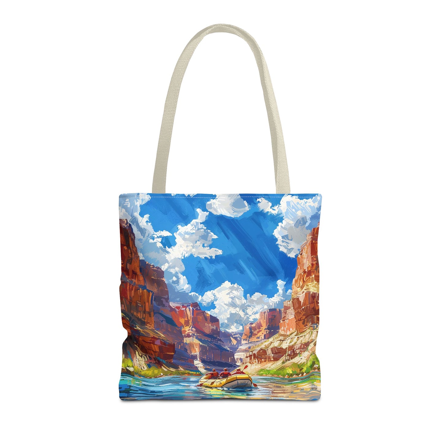 Colorado River Rafting Tote Bag - Ride the Rapids Through the Grand Canyon - Carry the Adventure! Available in 3 sizes.