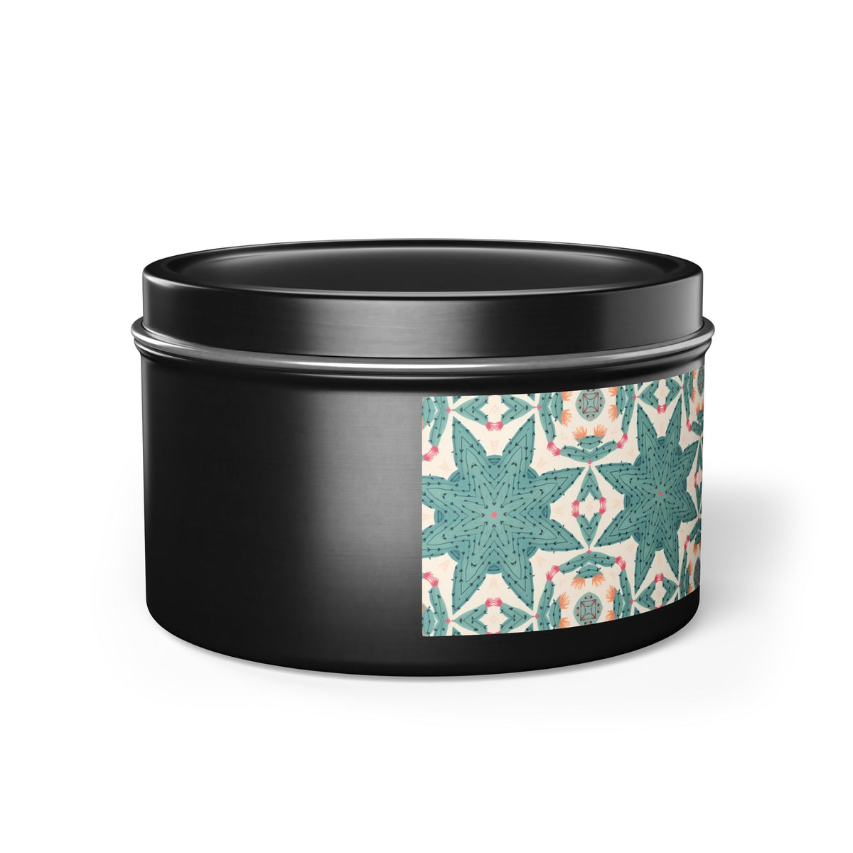 Desert Cactus Star Tin Candle. Southwest Starlight in a Tin. Available in 2 sizes, 3 finishes, and 5 scents.