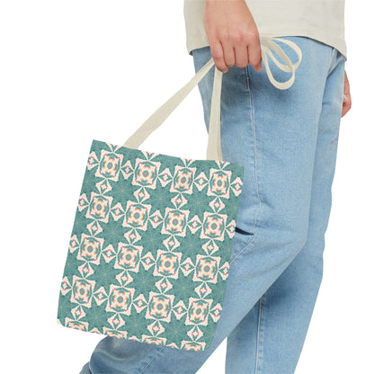 Desert Cactus Star Tile Tote Bag - Carry Southwest Charm Wherever You Go! Available in 3 sizes.