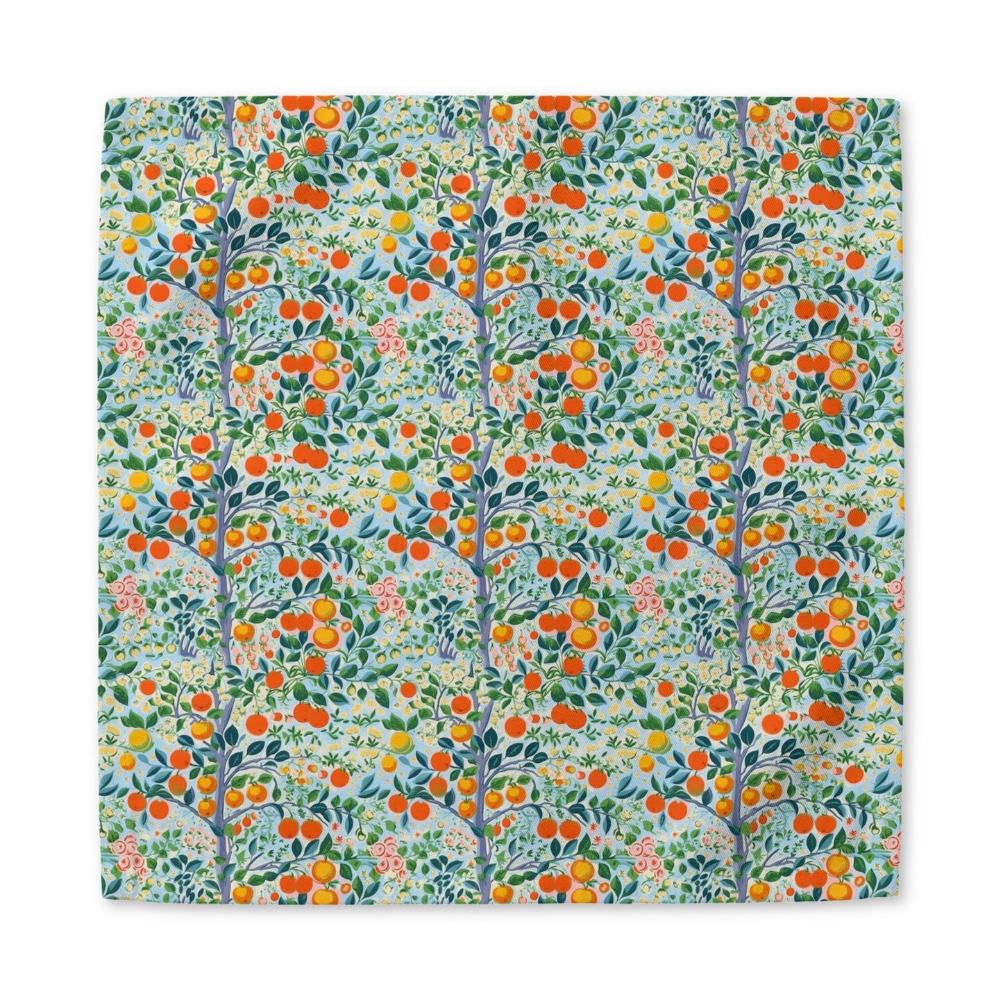 Modern Citrus Tree Cotton Twill Napkin - Available in 2 sizes: 10'' x 10'' and 22'' x 22''.