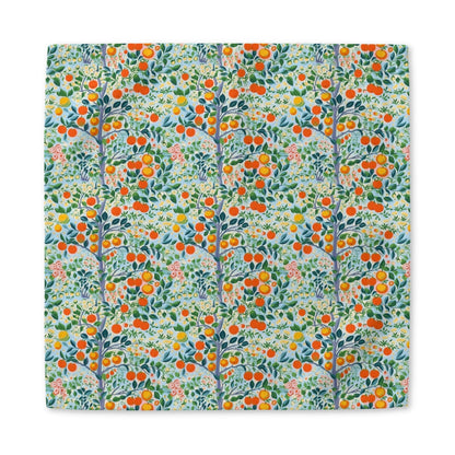 Modern Citrus Tree cotton twill napkin