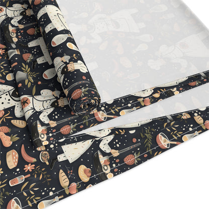 Chef's Delight Table Runner - Cotton Twill - Available in 2 sizes: 16" x 72" and 16" x 90".