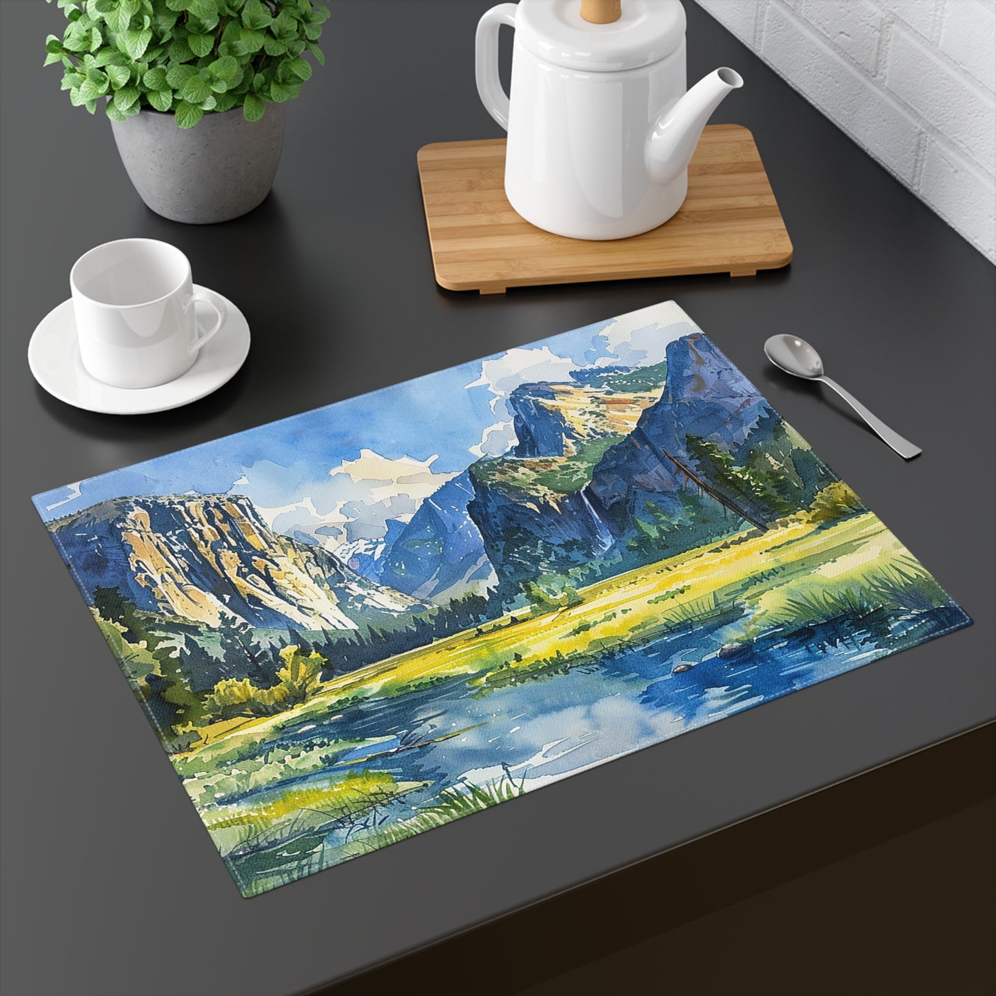 Yosemite Valley Vista Placemat - 18" x 14".