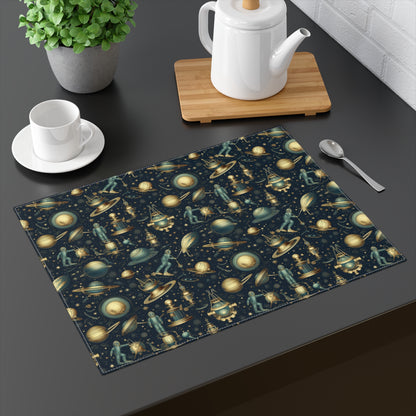 Steampunk Space Explorer Placemat - 18" x 14".