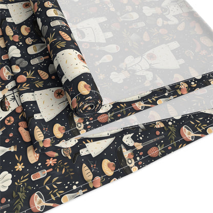 Chef's Delight Table Runner - Cotton Twill - Available in 2 sizes: 16" x 72" and 16" x 90".