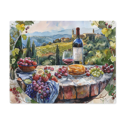 Tuscan Vineyard Vignette Placemat - 18" x 14".