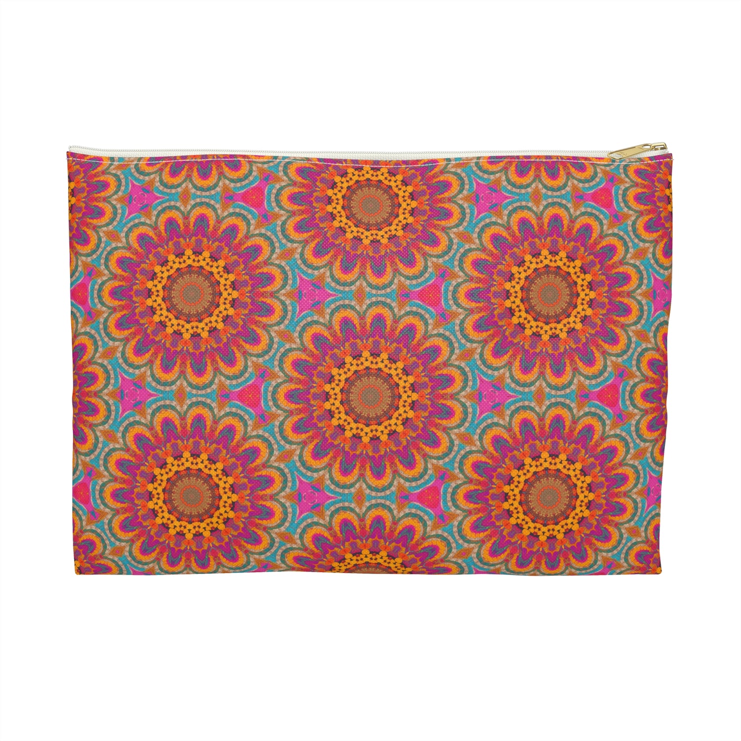 Bohemian Floral Medley Accessory Pouch - Add a Burst of Colorful Charm to Your Organization! Available in 2 sizes.