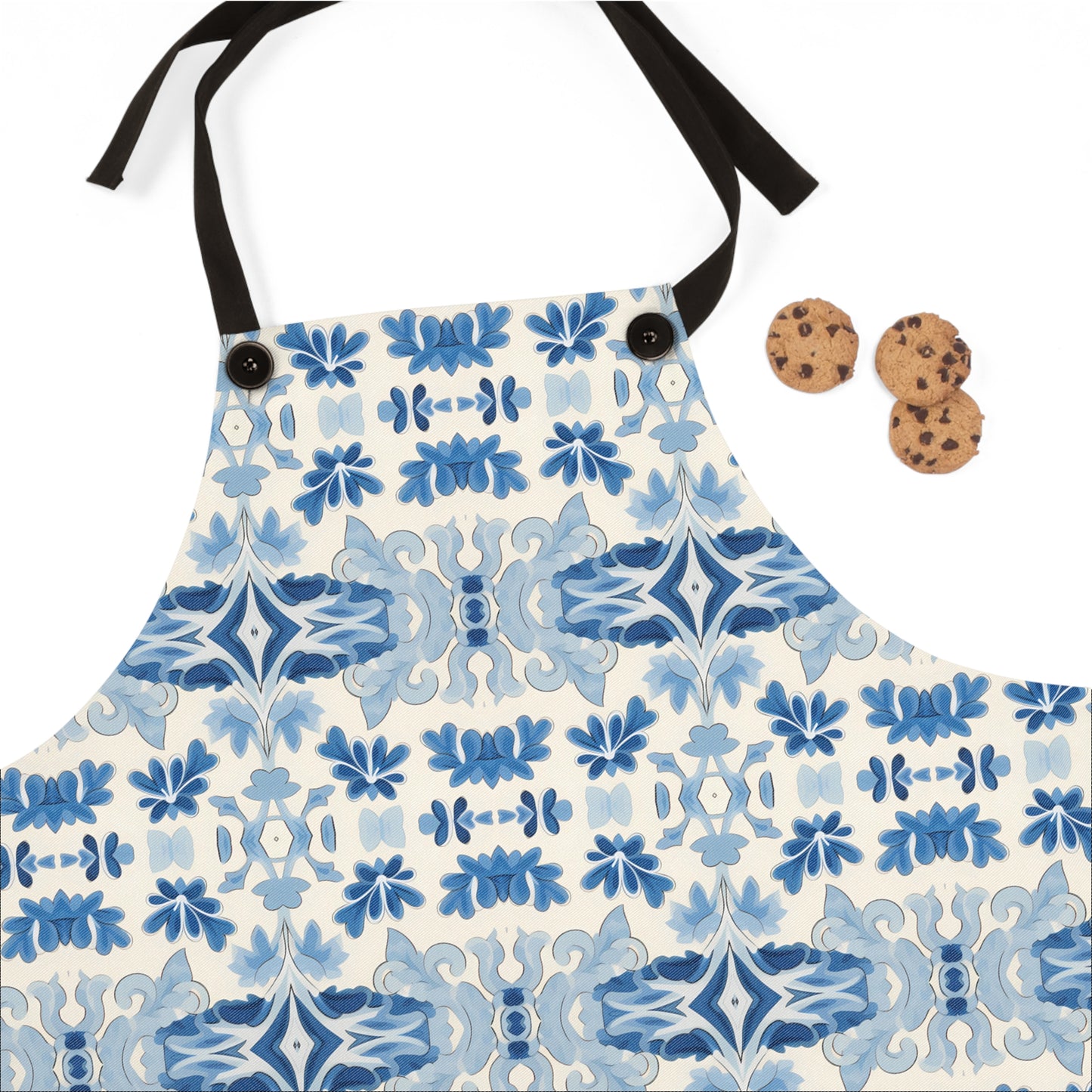 Blue Spanish Tile Adult Apron