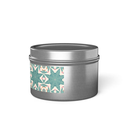Desert Cactus Star Tin Candle. Southwest Starlight in a Tin. Available in 2 sizes, 3 finishes, and 5 scents.