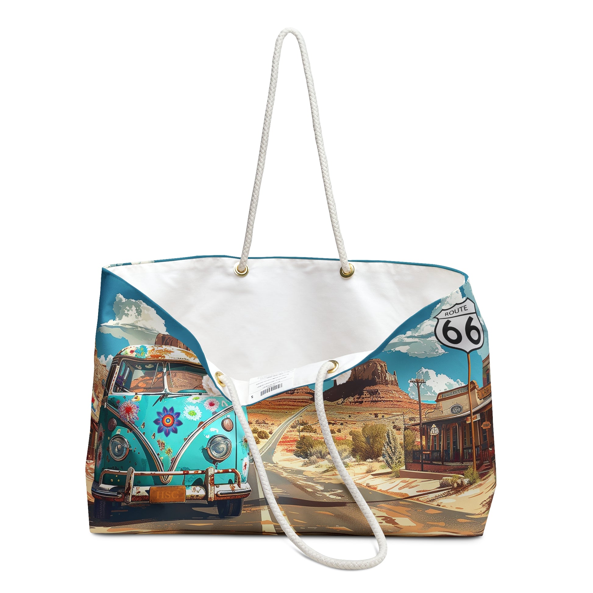 Route 66 Adventure Weekender Bag - Hit the Road in Style - Where Retro Vibes Meet Endless Adventure!