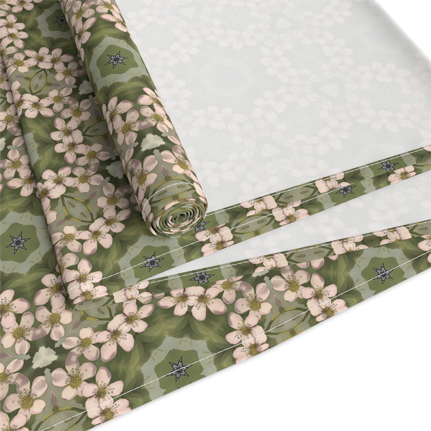 Springtime Petal Dance Table Runner - Cotton Twill - Available in 2 sizes: 16" x 72" and 16" x 90".