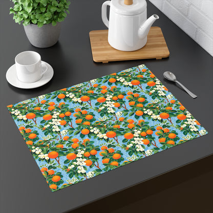 Citrus Blue Bliss Placemat - 18" x 14".