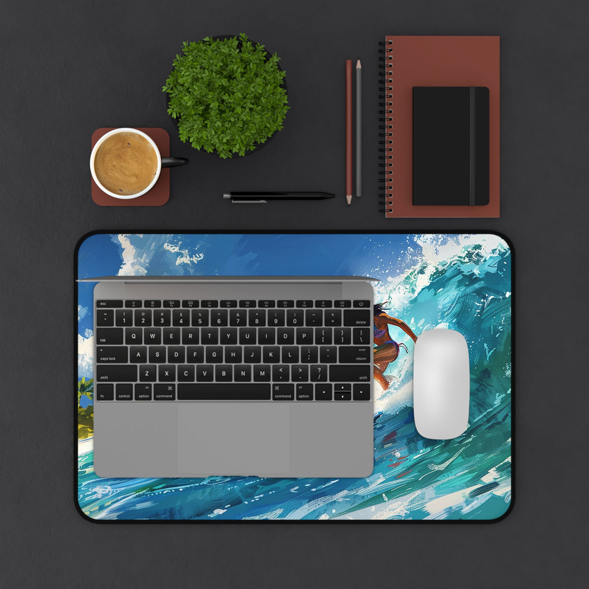 Wave Rider Desk Mat (Desk Pad) - Available in 3 sizes