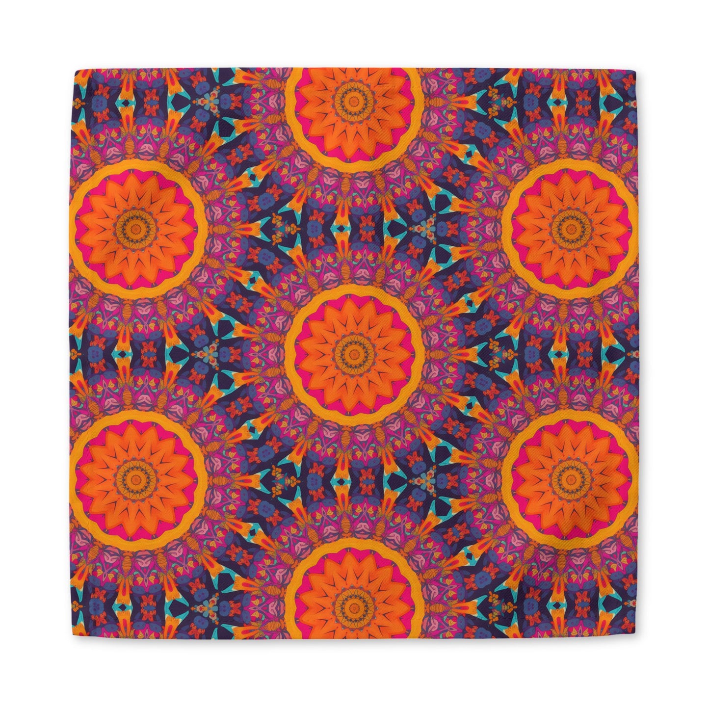 Fiery Mosaic Magic cotton twill napkin