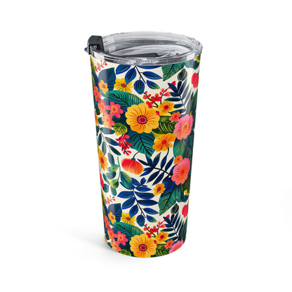 Blossom Bliss Insulated Tumbler - 20 oz. Stainless Steel, Glossy Finish