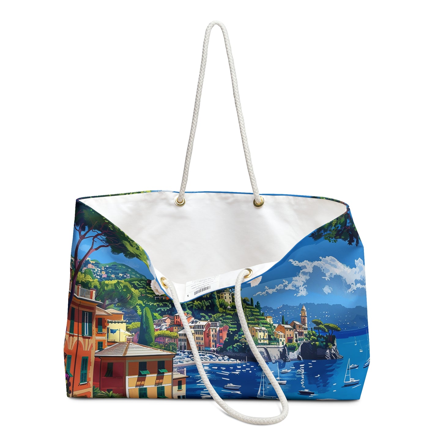 Portofino Coastal Escape Weekender Bag - Carry a Slice of the Italian Riviera - Where Every Journey Feels Like a Mediterranean Getaway!