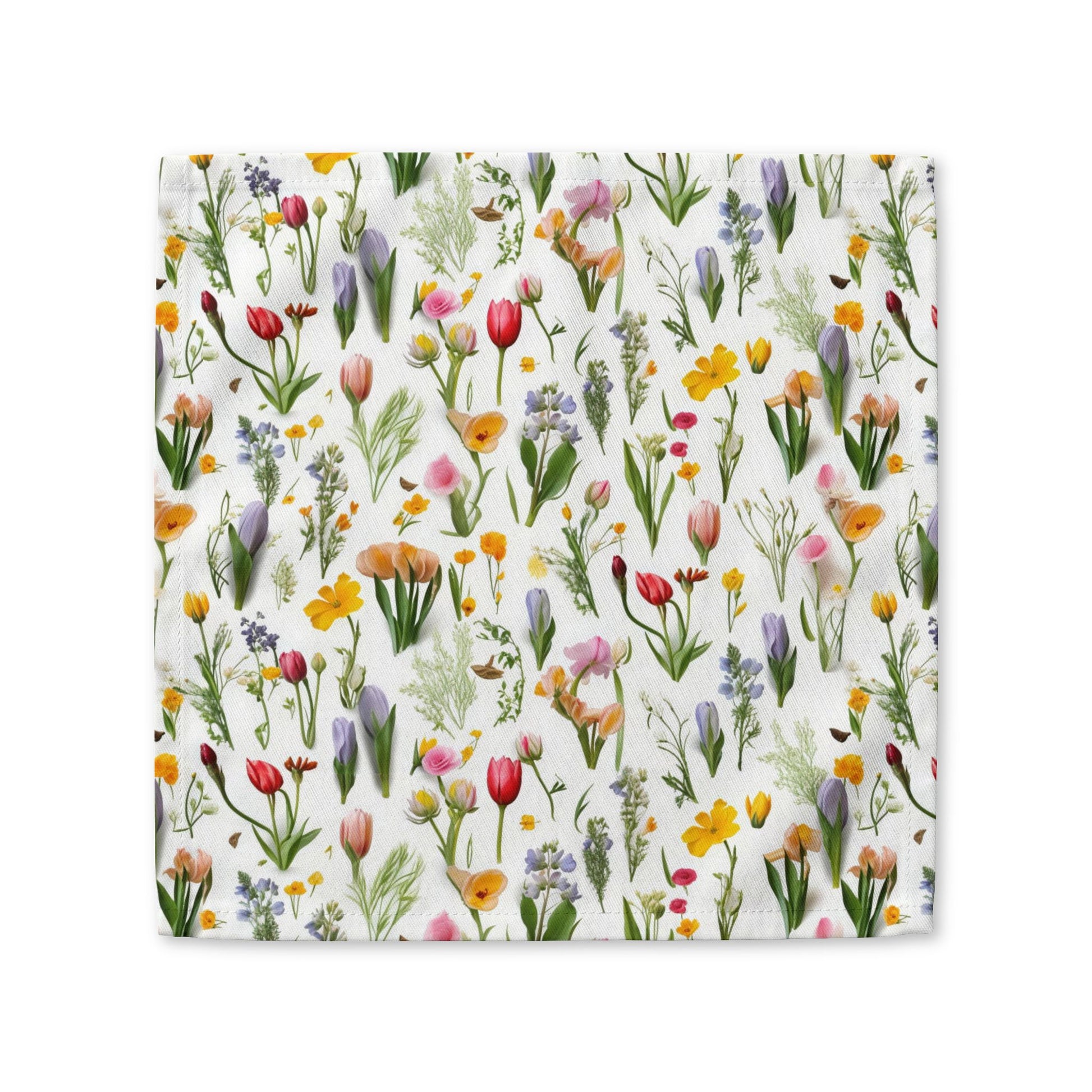 Spring Floral cotton twill napkin