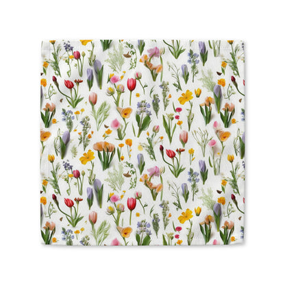 Spring Floral cotton twill napkin