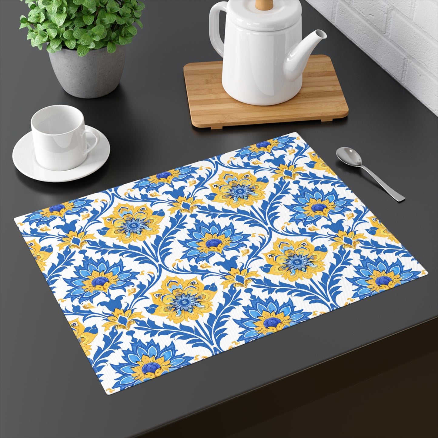 Heritage Bloom Placemat - 18" x 14".