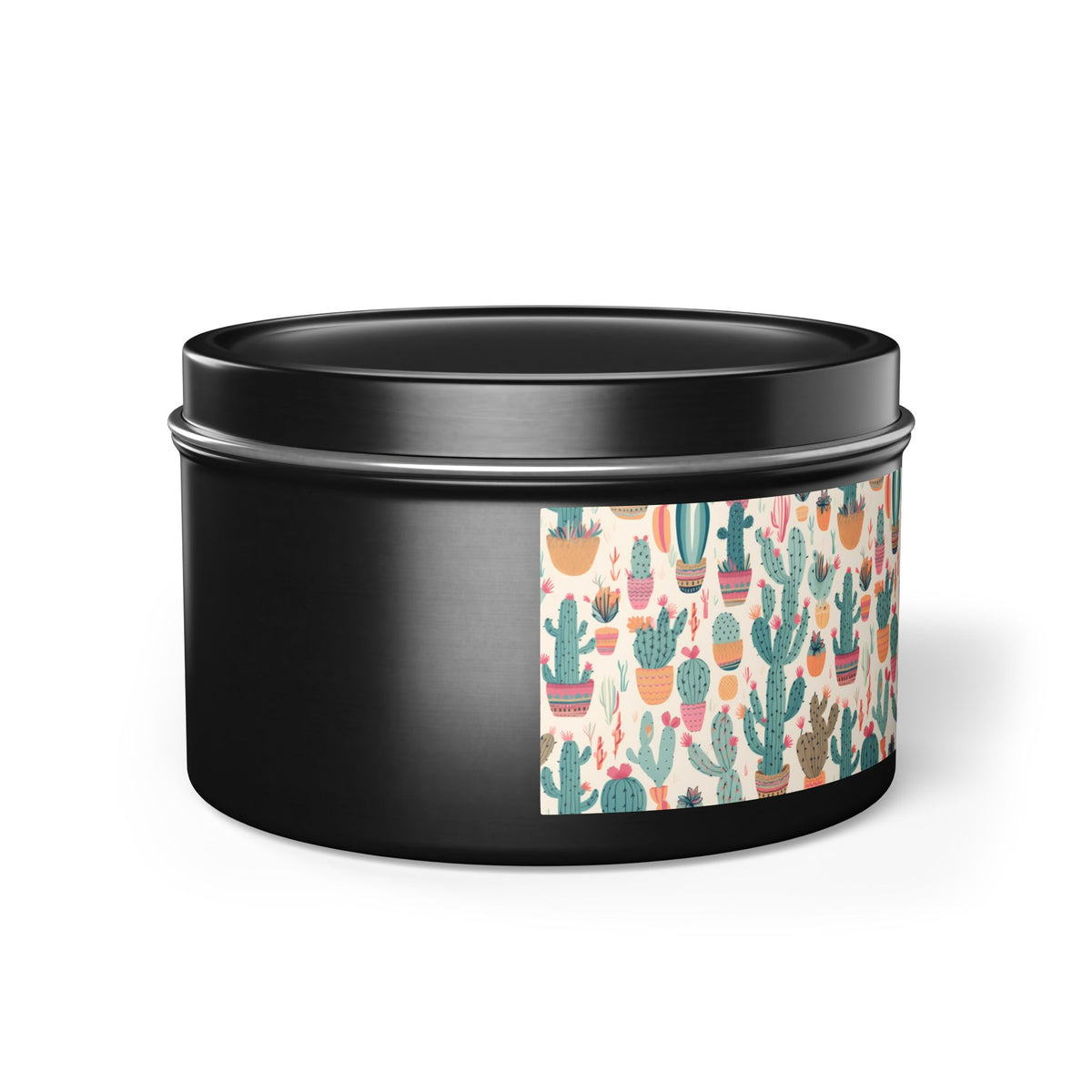Desert Bloom Boom Tin Candle. Desert Blooms in a Tin. Available in 2 sizes, 3 finishes, and 5 scents.
