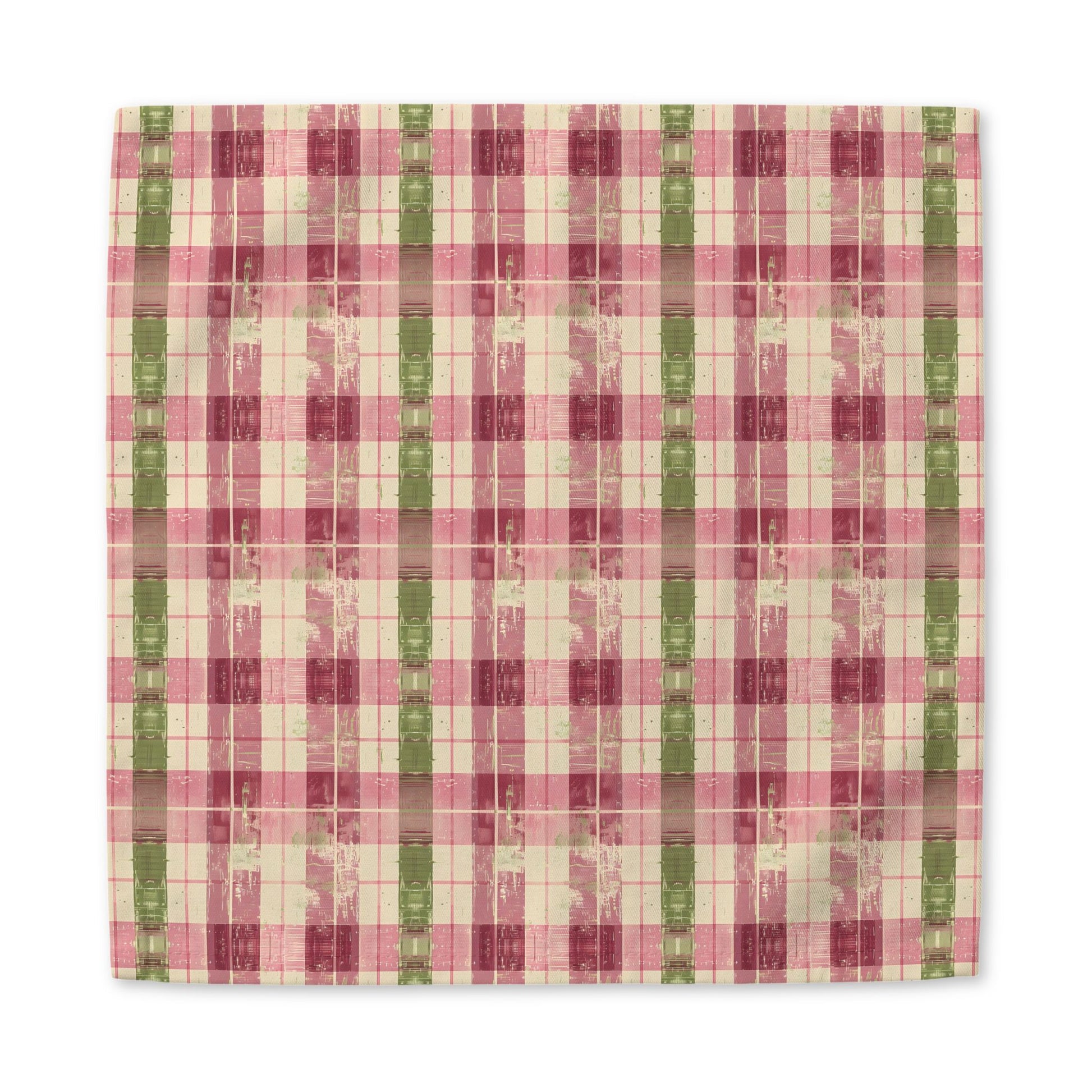 Spring Serenade Plaid cotton twill napkin