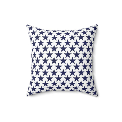 Starry Salute Square Throw Pillow - Spun Polyester - Double-Sided Print - Concealed Zipper - Available in 4 sizes.