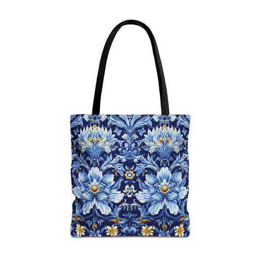 British Heritage Floral Tote Bag - Carry the Elegance of Victorian Grandeur! Available in 3 sizes.