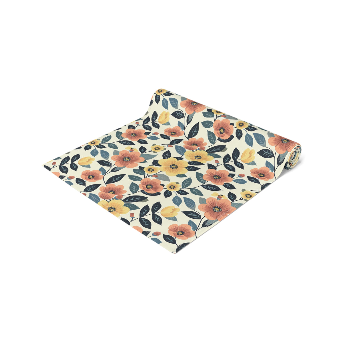 Midcentury Marigold Table Runner - Cotton Twill - Available in 2 sizes: 16" x 72" and 16" x 90".