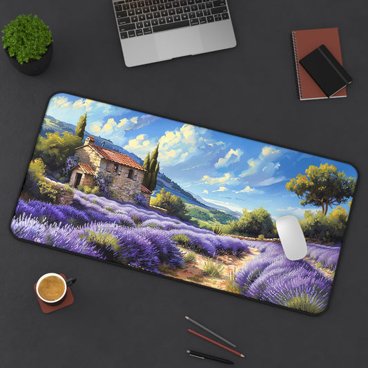 Tuscan Lavender Dreams Desk Mat (Desk Pad) - Capture the Essence of Provence - Available in 3 sizes.