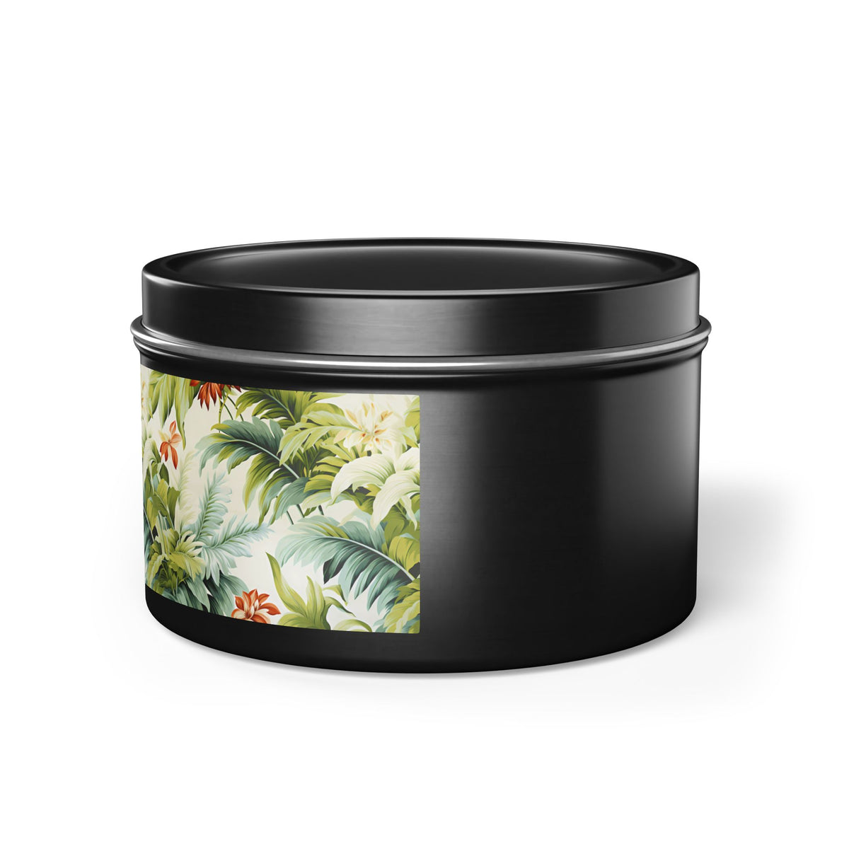 Tropical St. Lucia Palms Tin Candle. Island Serenity To Go. Available in 2 sizes, 3 finishes, and 5 scents.