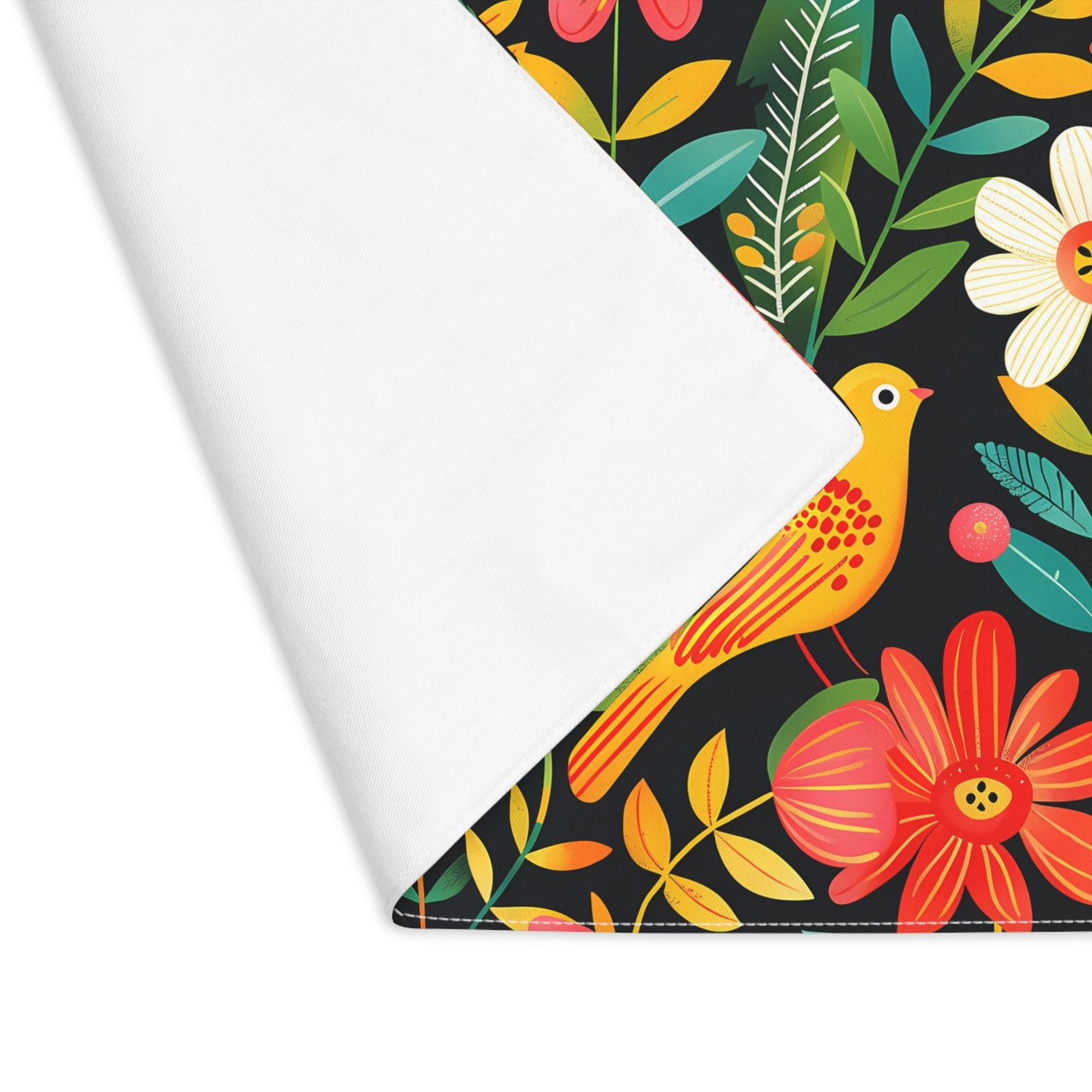 Blooming Bird Wonderland Placemat - 18" x 14".