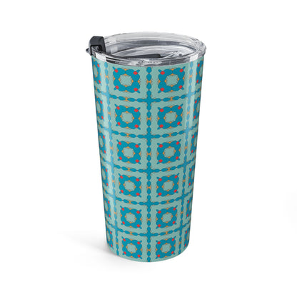 Southwestern Quilt Charm Insulated Tumbler - 20 oz. Stainless Steel, Glossy Finish