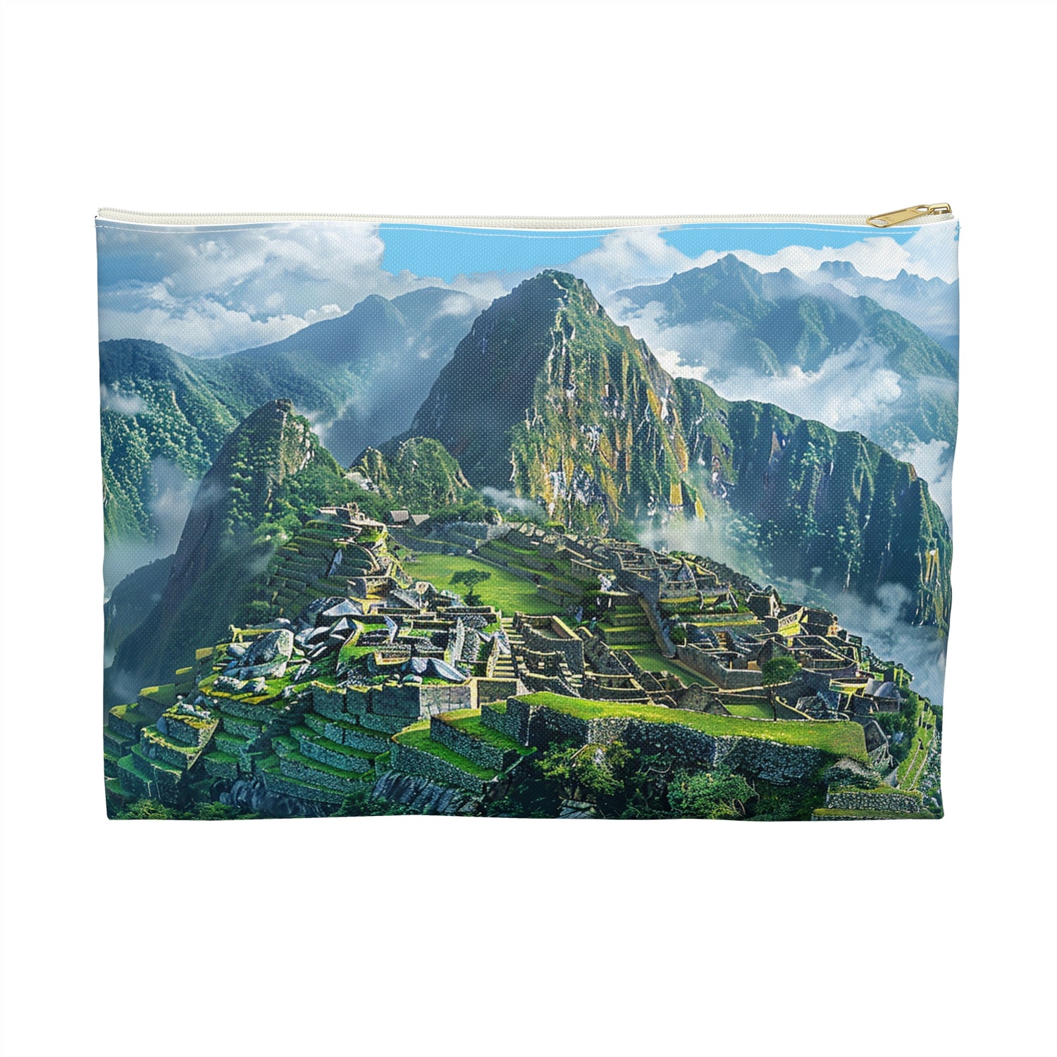 Machu Picchu Misty Peaks Accessory Pouch - Carry the Mistique of Machu Picchu Wherever You Go! Available in 2 sizes.