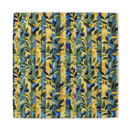 Olive Orchard Stripes cotton twill napkin