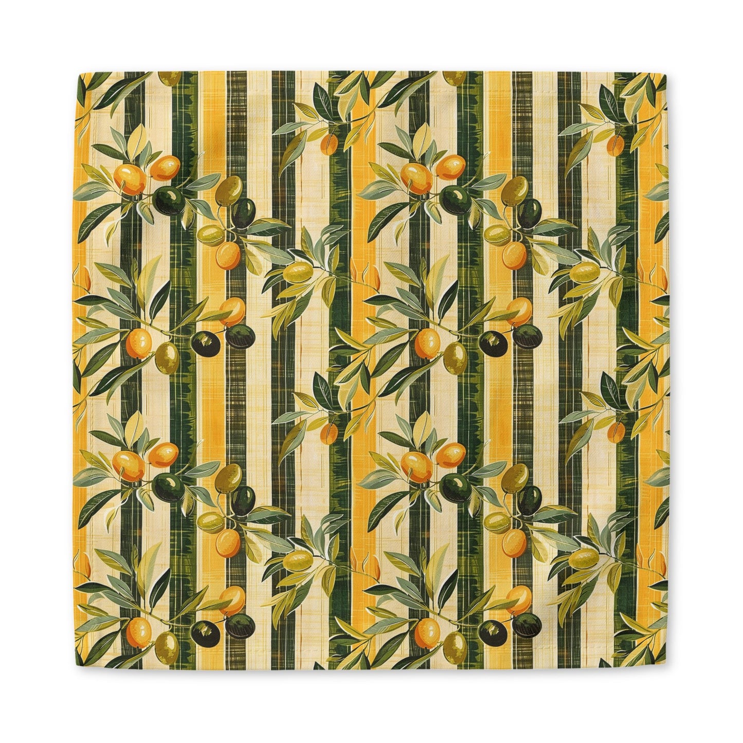 Golden Olive Grove cotton twill napkin