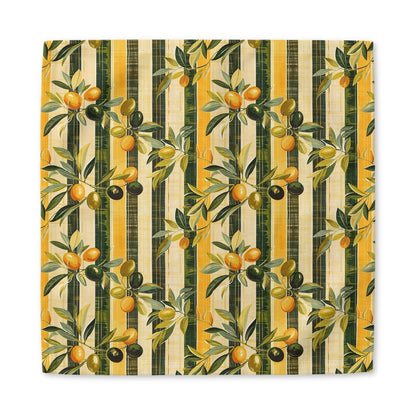Golden Olive Grove cotton twill napkin