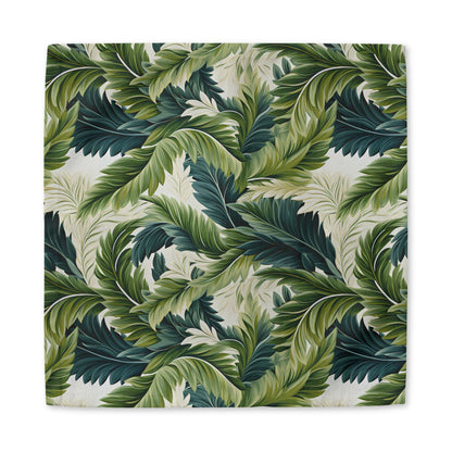 Island Green Ferns cotton twill napkin