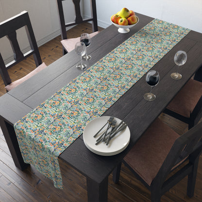 Modern Citrus Tree Table Runner - Cotton Twill - Available in 2 sizes: 16" x 72" and 16" x 90".