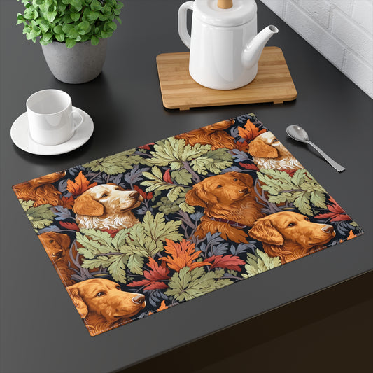 Classic English Dog Tapestry Placemat - 18" x 14".