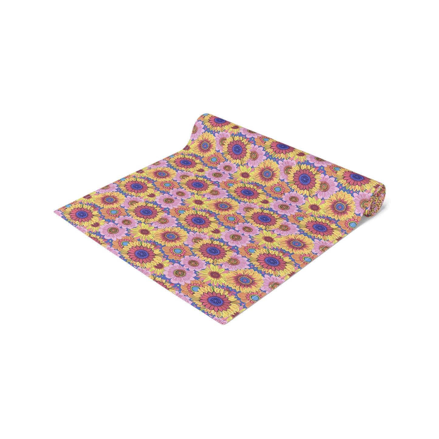 Sunny Garden Soiree Table Runner - Cotton Twill - Available in 2 sizes: 16" x 72" and 16" x 90".
