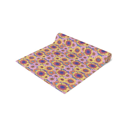 Sunny Garden Soiree Table Runner - Cotton Twill - Available in 2 sizes: 16" x 72" and 16" x 90".