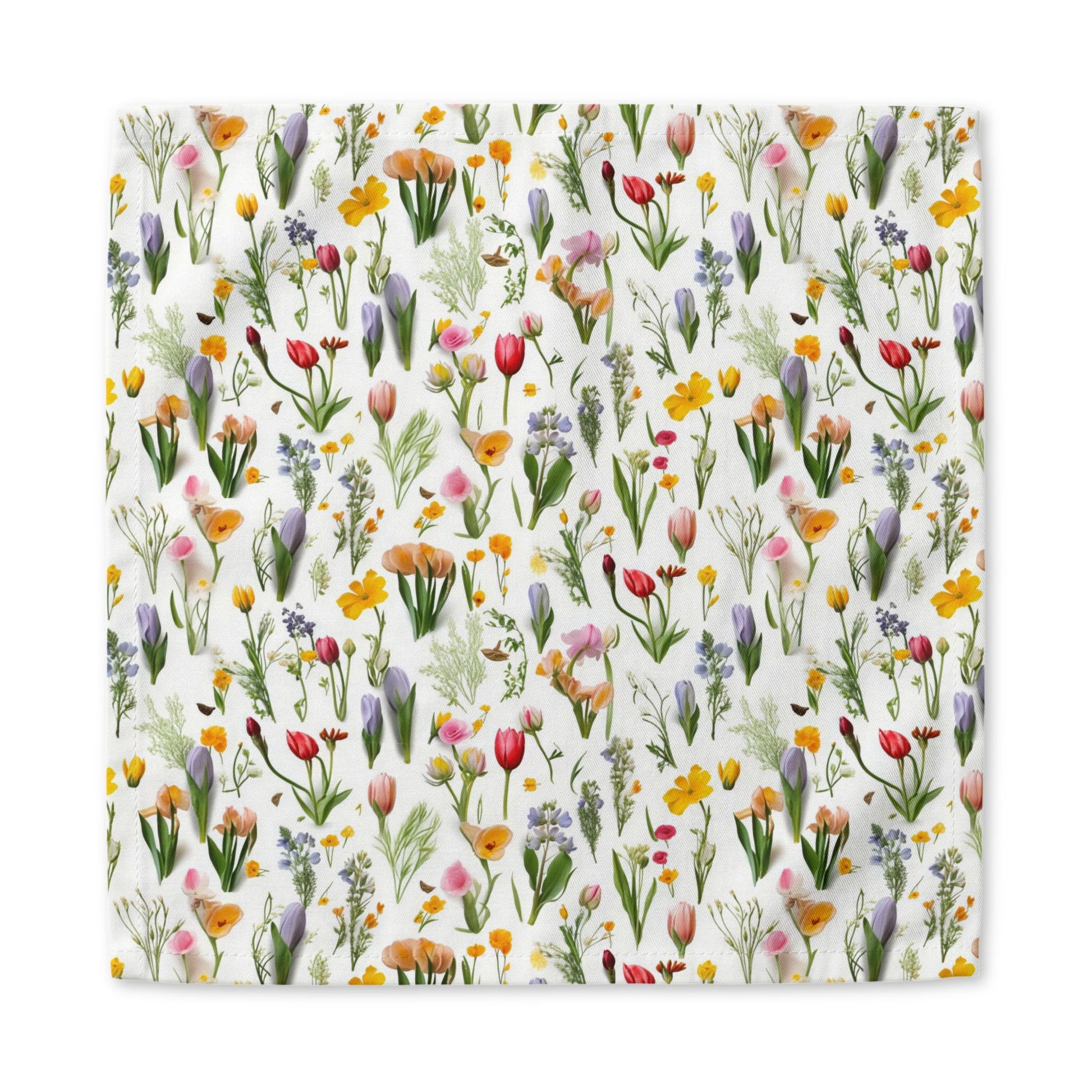 Spring Floral cotton twill napkin