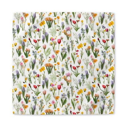 Spring Floral cotton twill napkin