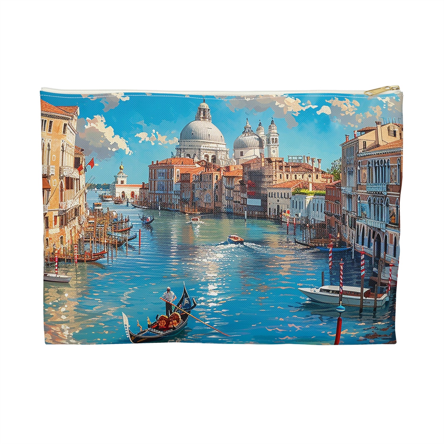 Venetian Grand Canal Dream Accessory Pouch - Sail Through the Day with Venetian Elegance! Available in 2 sizes.